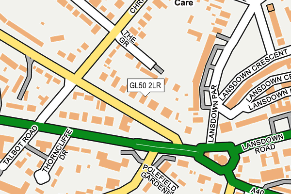 GL50 2LR map - OS OpenMap – Local (Ordnance Survey)