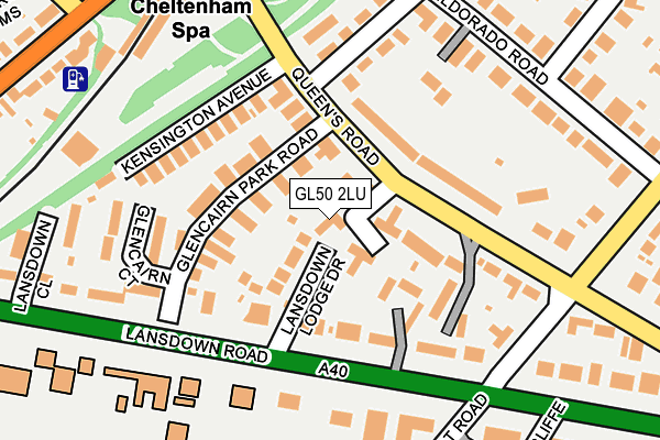 GL50 2LU map - OS OpenMap – Local (Ordnance Survey)