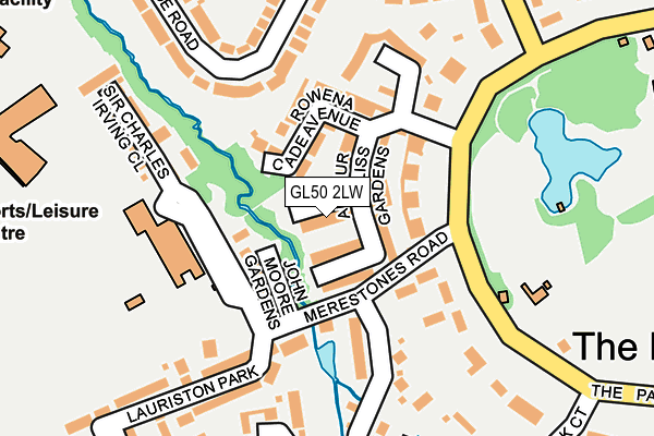 GL50 2LW map - OS OpenMap – Local (Ordnance Survey)