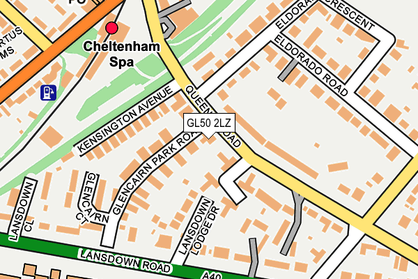 GL50 2LZ map - OS OpenMap – Local (Ordnance Survey)