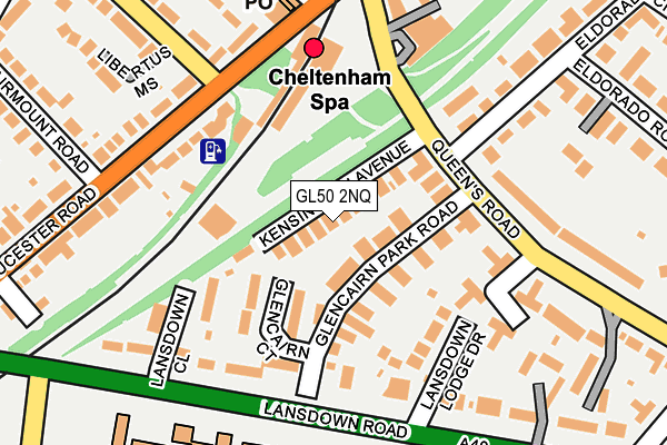 GL50 2NQ map - OS OpenMap – Local (Ordnance Survey)