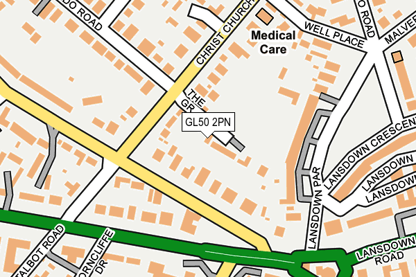 GL50 2PN map - OS OpenMap – Local (Ordnance Survey)