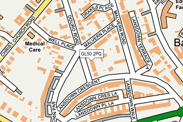 GL50 2PQ map - OS OpenMap – Local (Ordnance Survey)