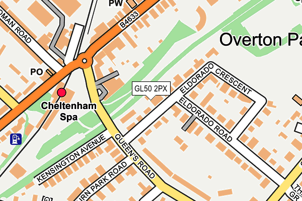 GL50 2PX map - OS OpenMap – Local (Ordnance Survey)