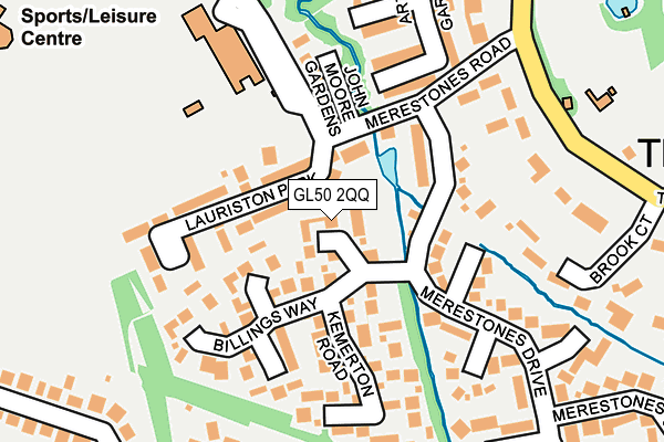 GL50 2QQ map - OS OpenMap – Local (Ordnance Survey)