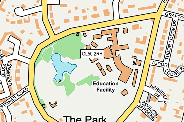 GL50 2RH map - OS OpenMap – Local (Ordnance Survey)