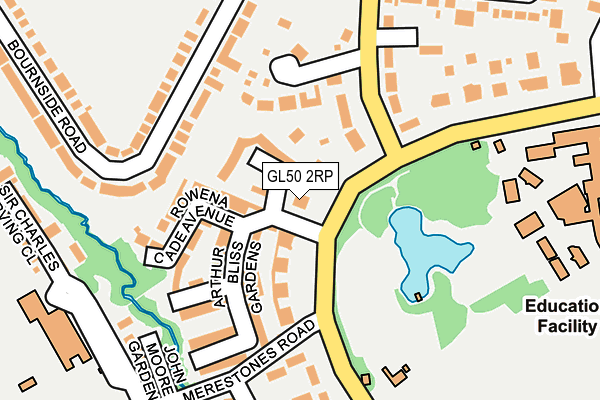 GL50 2RP map - OS OpenMap – Local (Ordnance Survey)