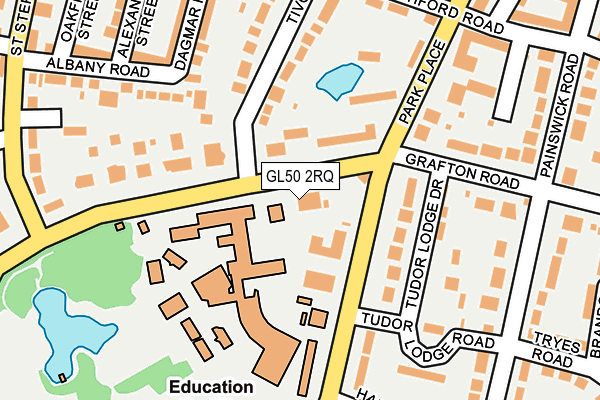 GL50 2RQ map - OS OpenMap – Local (Ordnance Survey)