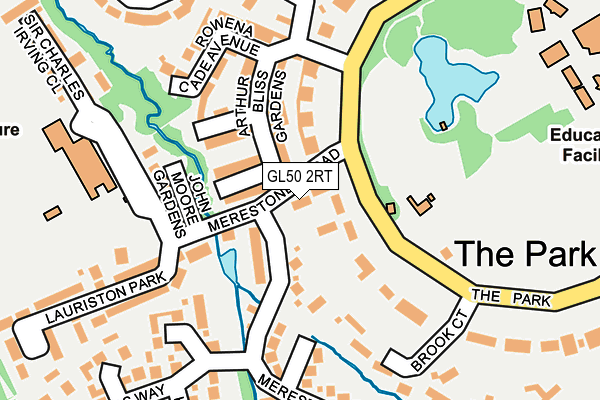 GL50 2RT map - OS OpenMap – Local (Ordnance Survey)