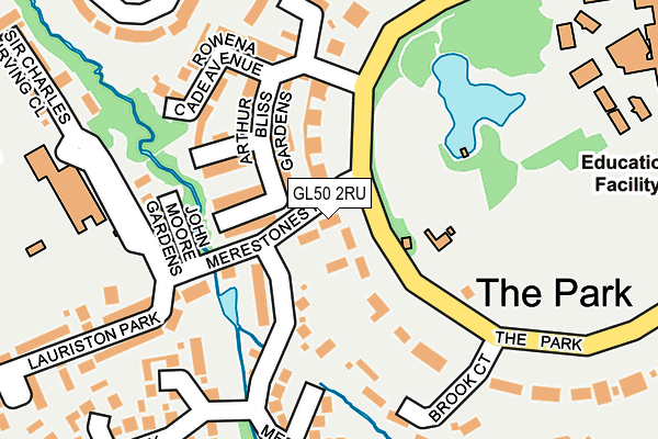 GL50 2RU map - OS OpenMap – Local (Ordnance Survey)