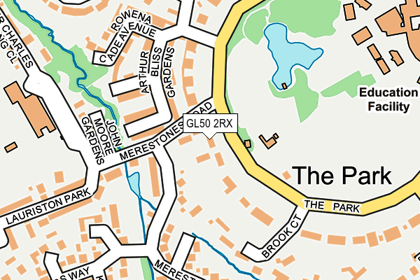 GL50 2RX map - OS OpenMap – Local (Ordnance Survey)