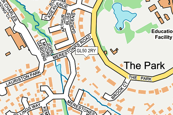 GL50 2RY map - OS OpenMap – Local (Ordnance Survey)