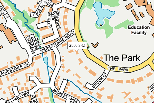 GL50 2RZ map - OS OpenMap – Local (Ordnance Survey)