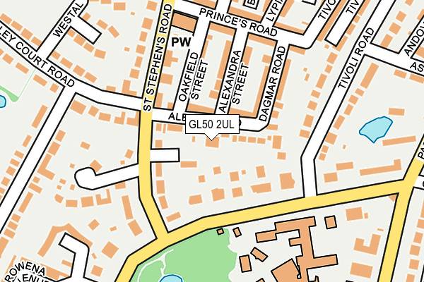 GL50 2UL map - OS OpenMap – Local (Ordnance Survey)