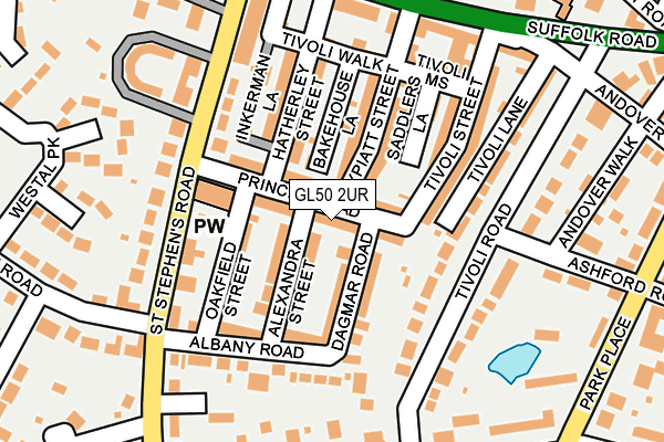 GL50 2UR map - OS OpenMap – Local (Ordnance Survey)