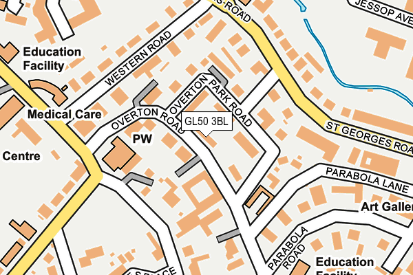 GL50 3BL map - OS OpenMap – Local (Ordnance Survey)