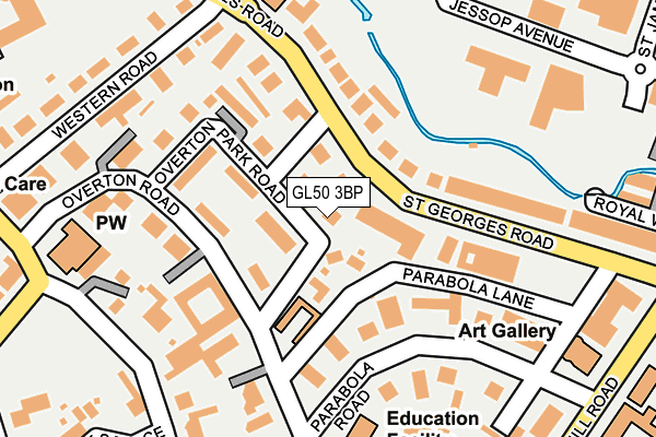 GL50 3BP map - OS OpenMap – Local (Ordnance Survey)