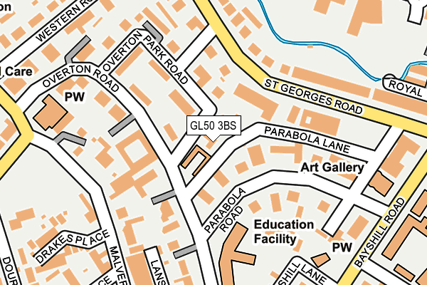 GL50 3BS map - OS OpenMap – Local (Ordnance Survey)