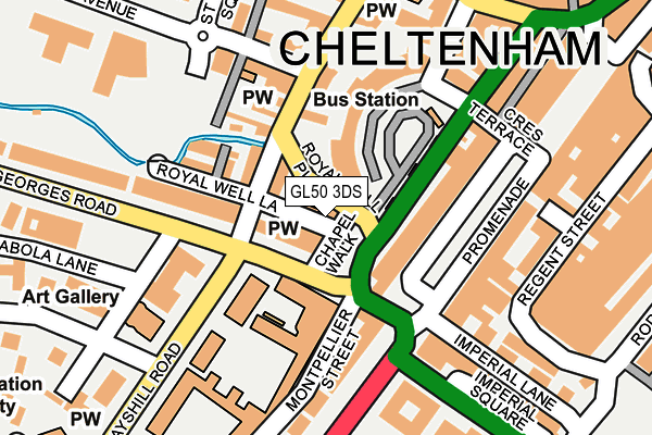 GL50 3DS map - OS OpenMap – Local (Ordnance Survey)