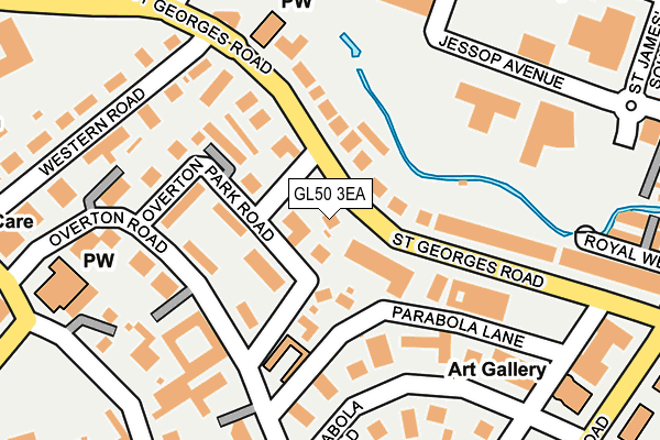 GL50 3EA map - OS OpenMap – Local (Ordnance Survey)