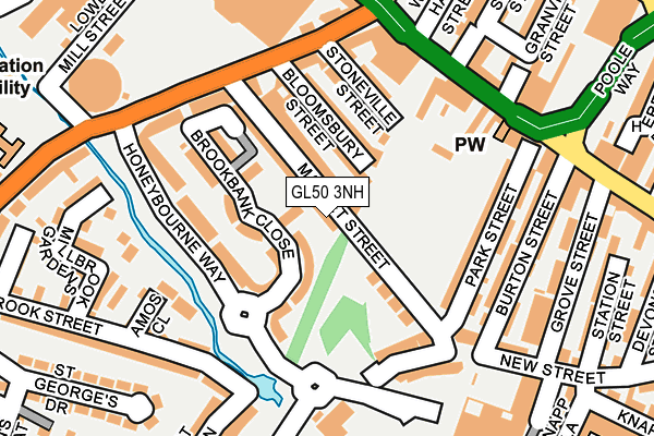 GL50 3NH map - OS OpenMap – Local (Ordnance Survey)