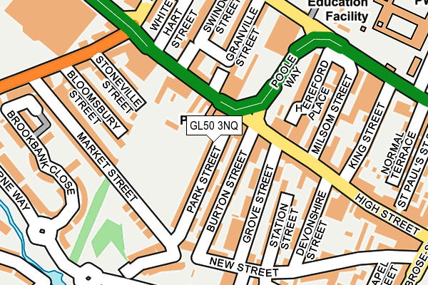 GL50 3NQ map - OS OpenMap – Local (Ordnance Survey)