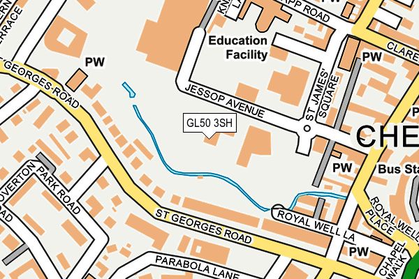 Map of BELLWOOD PRESTBURY LIMITED at local scale