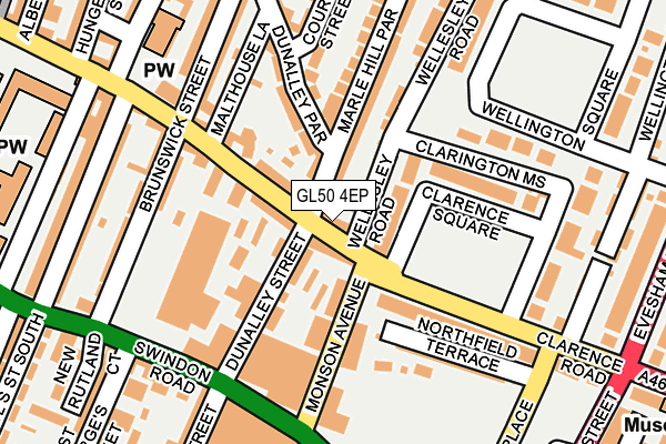 GL50 4EP map - OS OpenMap – Local (Ordnance Survey)