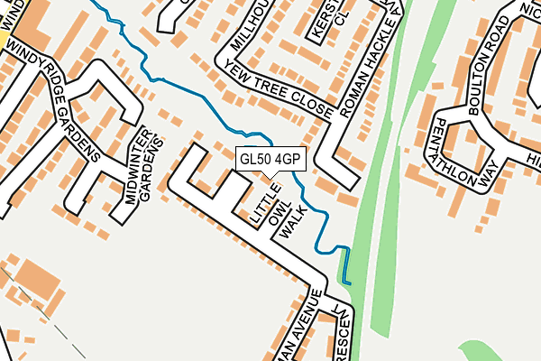 GL50 4GP map - OS OpenMap – Local (Ordnance Survey)