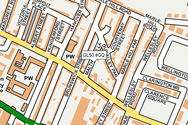 GL50 4GQ map - OS OpenMap – Local (Ordnance Survey)