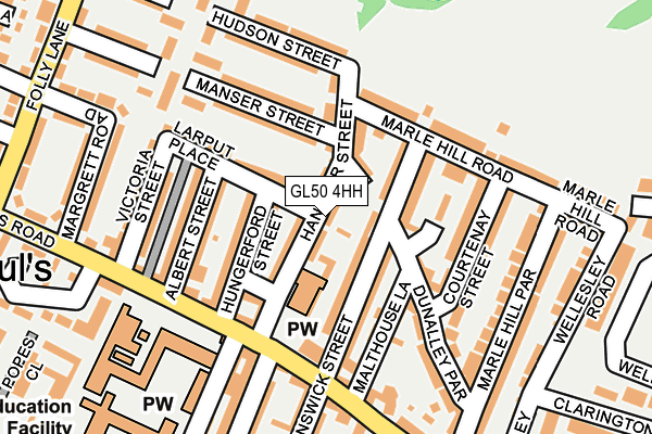 GL50 4HH map - OS OpenMap – Local (Ordnance Survey)