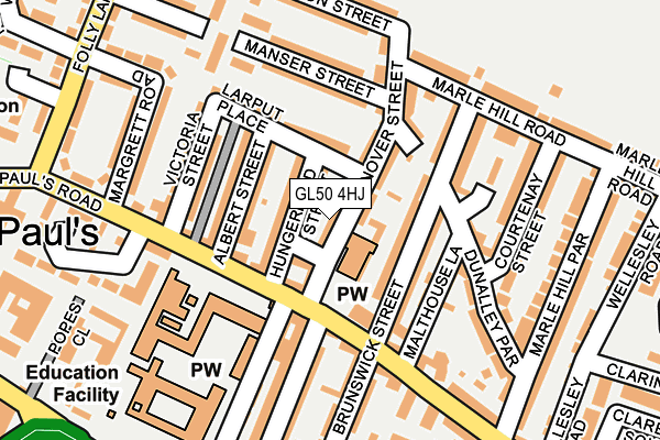 GL50 4HJ map - OS OpenMap – Local (Ordnance Survey)