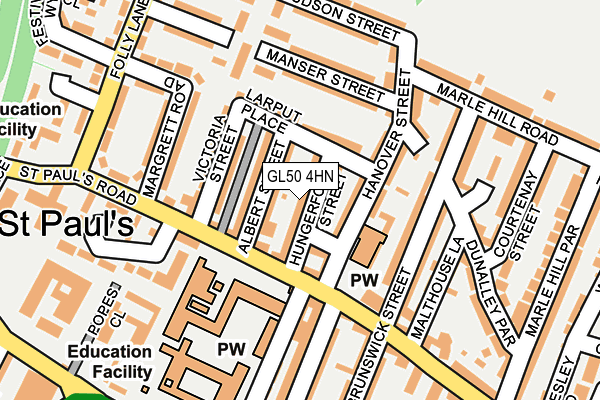 GL50 4HN map - OS OpenMap – Local (Ordnance Survey)