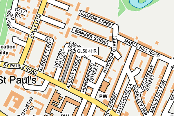 GL50 4HR map - OS OpenMap – Local (Ordnance Survey)