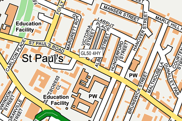 GL50 4HY map - OS OpenMap – Local (Ordnance Survey)