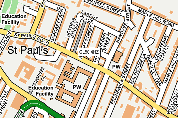 GL50 4HZ map - OS OpenMap – Local (Ordnance Survey)