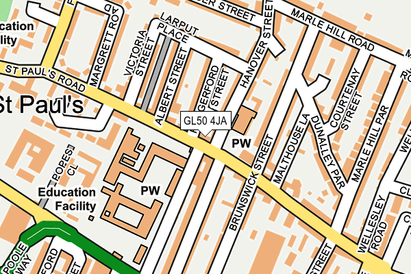 GL50 4JA map - OS OpenMap – Local (Ordnance Survey)