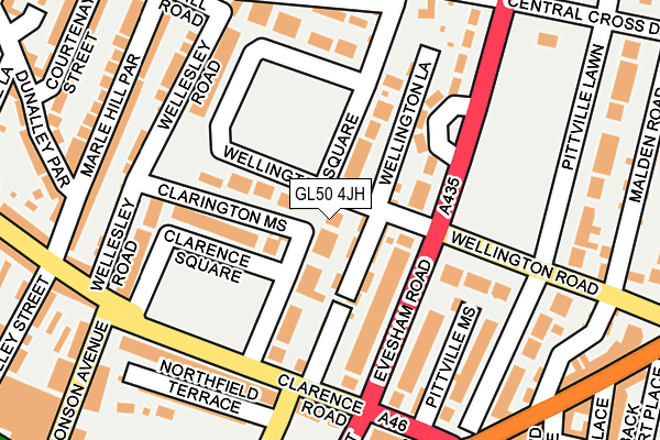 GL50 4JH map - OS OpenMap – Local (Ordnance Survey)