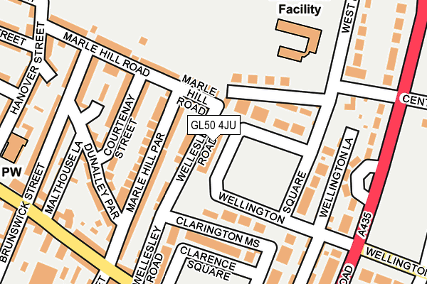 GL50 4JU map - OS OpenMap – Local (Ordnance Survey)