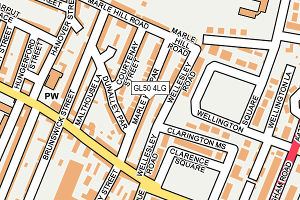 GL50 4LG map - OS OpenMap – Local (Ordnance Survey)