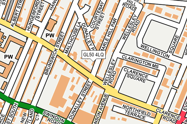 GL50 4LQ map - OS OpenMap – Local (Ordnance Survey)