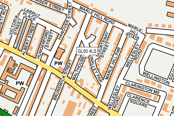 GL50 4LS map - OS OpenMap – Local (Ordnance Survey)