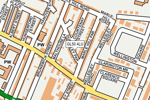 GL50 4LU map - OS OpenMap – Local (Ordnance Survey)