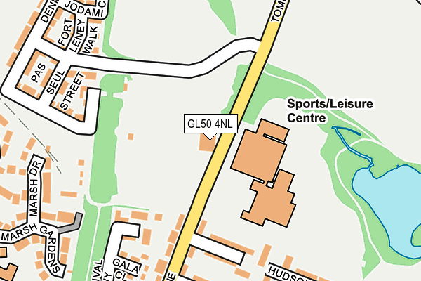 GL50 4NL map - OS OpenMap – Local (Ordnance Survey)