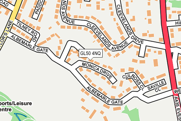 GL50 4NQ map - OS OpenMap – Local (Ordnance Survey)
