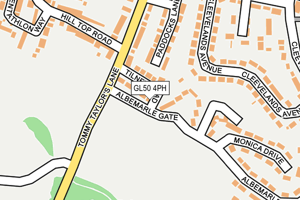 GL50 4PH map - OS OpenMap – Local (Ordnance Survey)