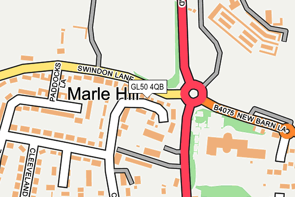 GL50 4QB map - OS OpenMap – Local (Ordnance Survey)