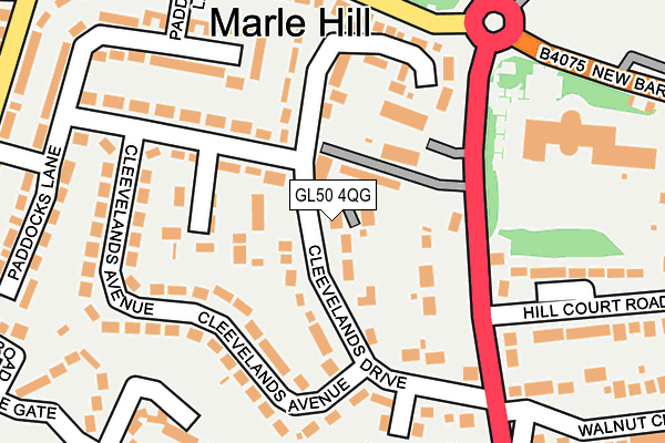 GL50 4QG map - OS OpenMap – Local (Ordnance Survey)