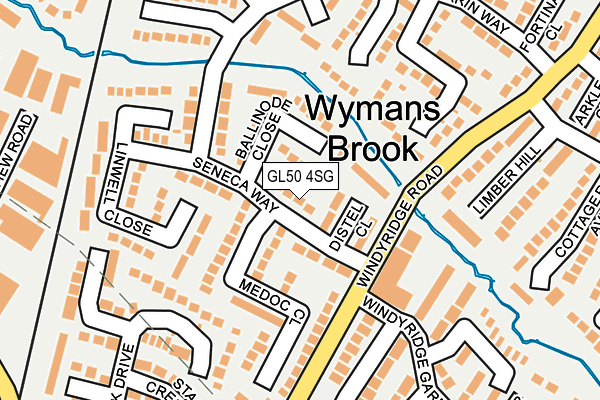 GL50 4SG map - OS OpenMap – Local (Ordnance Survey)