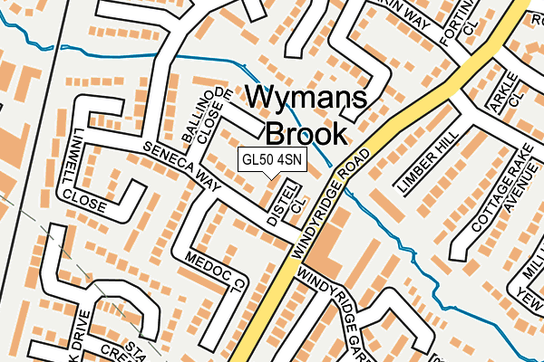 GL50 4SN map - OS OpenMap – Local (Ordnance Survey)